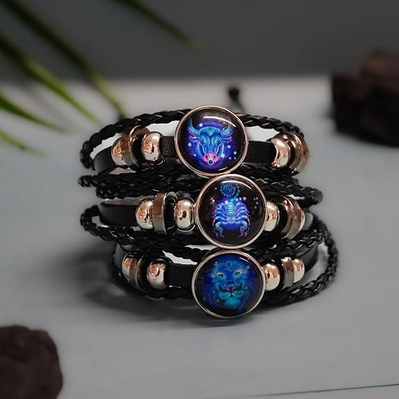 Young & Forever™  Zodiac Bracelet – All 12 Signs | Unisex Design for Men &amp; Women